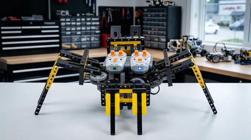 Motorized 8-Legged Spider Crawler Building Kit